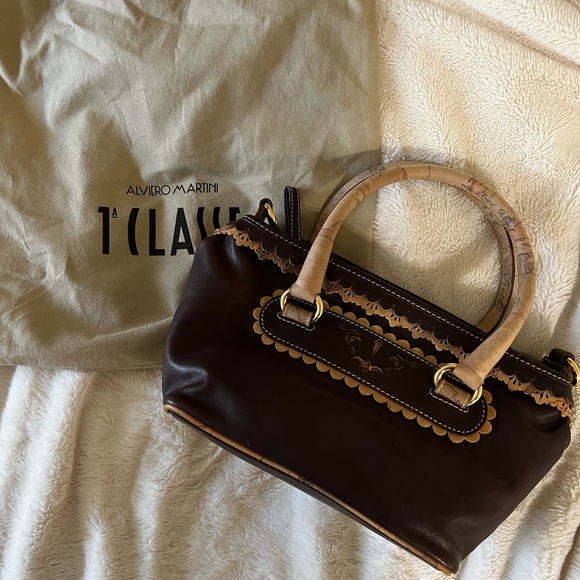 Alviero Martini Dark Brown Top Handle Bag - Picture 1 of 7
